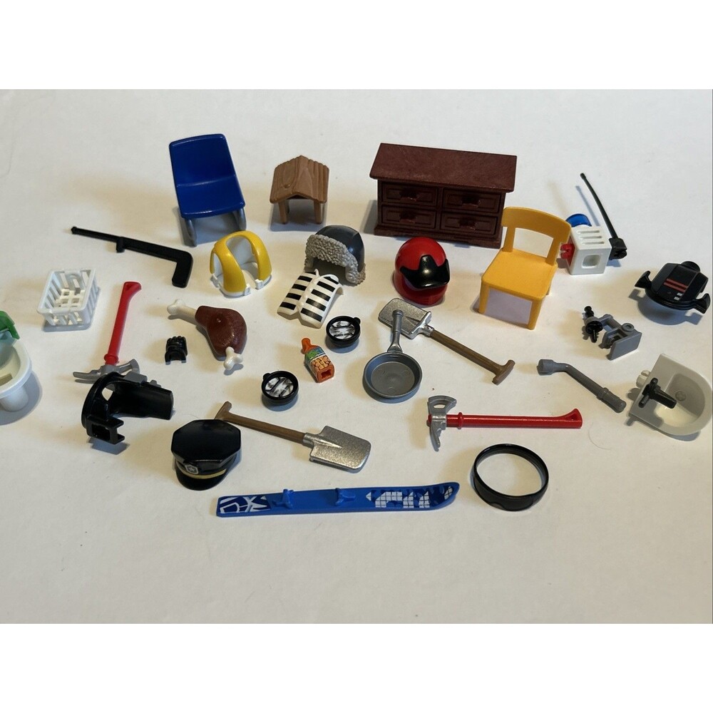 Playmobil Large Accessories Lot - Over 20 Pieces Replacement Parts, Extras